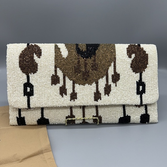 MOYNA BEADED ENVELOPE CLUTCH